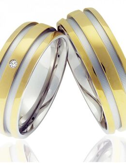 Edelstahlringe MOR4 mit goldfarbiger Beschichtung - Aholming