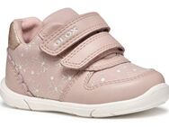 Geox B ZAPITO GIRL Lauflernschuh, Festtagsschuh, Klettschuh mit Schleifchen bedruckt und Glitzer