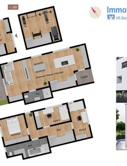 Stadthaus mit ca. 127,54 m² auf 4 Etagen mit seperatem Eingang, Terrasse, Dachgarten und Loggia. - Nürnberg