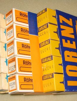 Röhre ECC81 ECC85 ECF80 EF410 EZ81 STR150/60 UL41 UL84 E88C = 8255 6111WA - Boxberg Zentrum