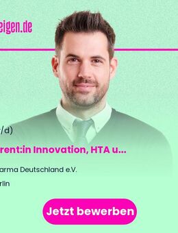 Referent:in (m/w/d) Innovation, HTA und Erstattungsbetrag - Bonn