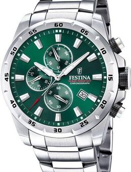 Festina Chronograph Chronograph Sport F20463/3, Armbanduhr, Quarzuhr, Herrenuhr, Stoppfunktion, Edelstahlarmband