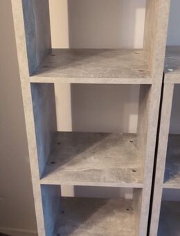 Würfelregal 4 Fächer Betonoptik - Lippetal