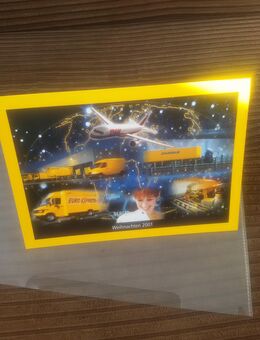 Post vom Postchef Weihnachstgrüße 2001 mit Briefmarke 100Jahre - Rodgau