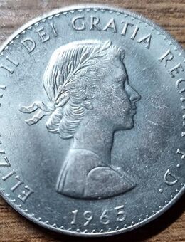 Großbritannien, 1 Crown 1965 Münze, Elisabeth II - Essen