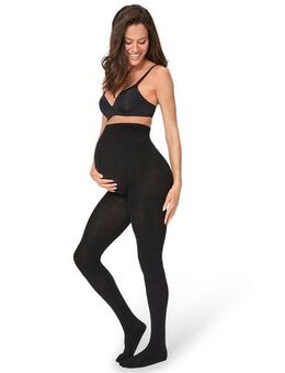 Lavana Strickstrumpfhose Schwangerschaft, mit extra Zwickel für angenehme Weite