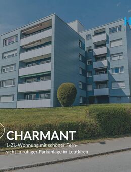 CHARMANT - 1-Zi.-Wohnung mit schöner Fernsicht in ruhiger Parkanlage in Leutkirch - Leutkirch (Allgäu)