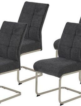 HELA Freischwinger Ines (Set, 4 St), bequeme Sitzbreite und Federkern Polsterung