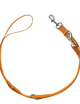 HUNTER Verstellbare Führleine London, orange - 200 cm lang, 10 mm breit