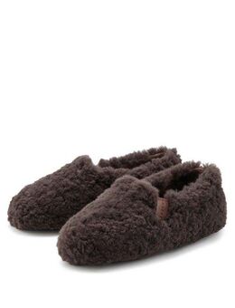 Elbsand Hausschuh mit kuscheligem Fellimitat, Pantolette, Pantoffel, Hüttenschuh
