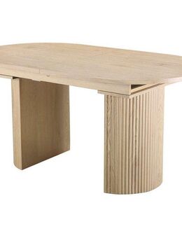 Home affaire Esstisch Gartempe, ausziehbar 160-210 cm, Synchronauszug, inkl Einlegeplatte, Breite 90cm