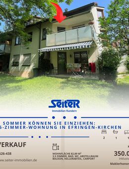 Im Sommer können Sie einziehen: Gepflegte 3,5-Zimmer-Wohnung in Efringen-Kirchen - Efringen-Kirchen