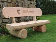 Gartenbank mit Gravur. Rentners Geschenk. Hochzeitsgeschenk. - Steyerberg