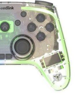 Speedlink RAIT NX RGB - kabelloses Gamepad für PC/Android/Switch OLED/Lite Gaming-Controller (RGB-Beleuchtung, Hall Effekt Sensoren, Makro-Tasten, Turbofunktion)