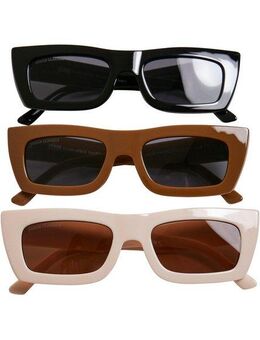 URBAN CLASSICS Sonnenbrille Urban Classics Unisex Sunglasses Sanremo 3-Pack