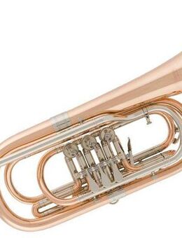 V. F. Cerveny Kompakte Goldmessing Basstrompete in Bb. Neuware mit Koffer - Hagenburg