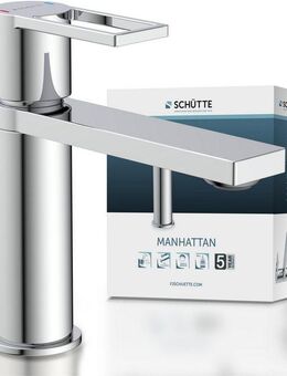 Schütte Waschtischarmatur MANHATTAN Verbrühschutz, wassersparend, Marken-Mischüse
