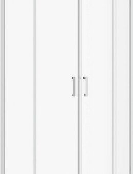 welltime Runddusche New Trento, BxT: 90x90 cm, Einscheibensicherheitsglas, Extrahohe 195cm, mit verbessertem Rollensystem