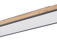 GLOBO LIGHTING LED Deckenleuchte DORO, LED fest integriert, Warmweiß, MDF-Rahmen in Holzoptik