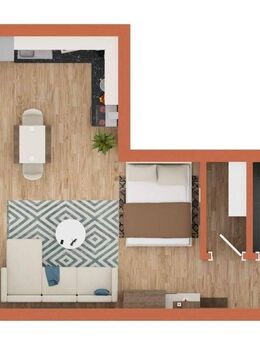 ?? Helle 1-Zimmer-Wohnung mit Terrasse in Schnaittach bei Nürnberg. - Schnaittach