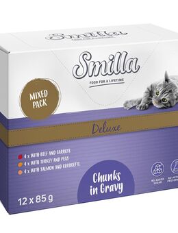 Smilla Deluxe Frischebeutel Häppchen in Sauce mit Gemüse - 96 x 85 g