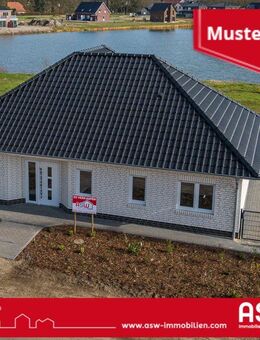 Neubau 2023! Traumhaftes Wohnen am See! Geräumiger Bungalow KfW55 mit Luftwärmepumpe - Herzlake