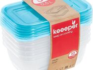 keeeper Frischhaltedose fredo fresh, Kunststoff, (Set, 23-tlg), rechteckig, 90 - 2000 ml, Unterteile und Deckel, aus Kunststoff