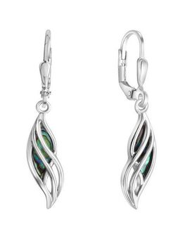 Vivance Paar Ohrhänger 925-Sterling Silber rhodiniert Abalone