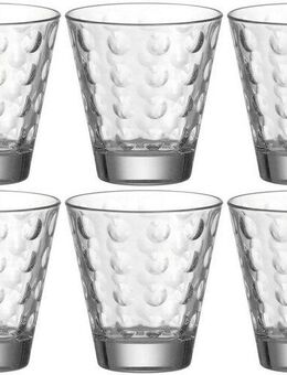 LEONARDO Gläser-Set OPTIC, Glas, 215 ml, 6-teilig
