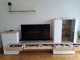 Fernsehmöbel Esche hell und Naturlack weiss in 8052