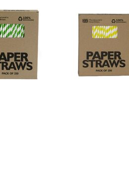 10.000 Stk. UK Papier-Strohhalme je Karton Trinkhalme in 2 Farben - Berlin