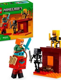 LEGO® Das Lava-Duell im Nether (21266), LEGO Minecraft Konstruktionsspielsteine, (99 St), Made in Europe