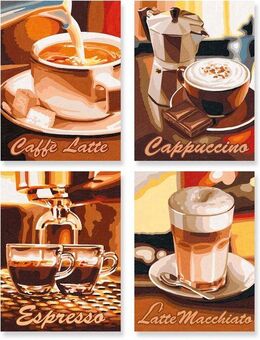 Schipper Malen nach Zahlen Meisterklasse Quattro - Kaffeepause, Made in Germany
