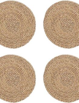 Zeller Present Platzset, (Set, 4-St), Wasserhyazinthe, Ø 38 cm