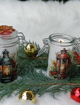 Weihnachten Deko..... Kerzensand im Glas Laterne Weihnachtsstern - Rheinbach
