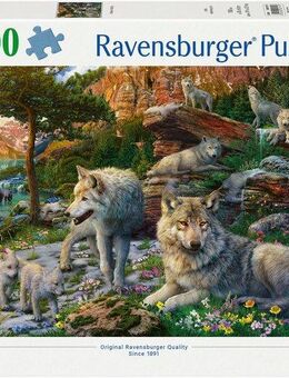 Ravensburger Puzzle Wolfsrudel im Frühlingserwachen, 1500 Puzzleteile, Made in Germany