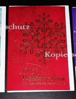 3 schöne Weihnachts-, Neujahrs-Glückwunsch-Klappkarten - Bautzen