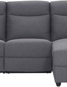 Home affaire Ecksofa BRIONNE, L-Form, 255cm, manuelle u. elektrische Funktion (USB A/C), Liegefunktion, Stauraum, Federkernpolsterung, Webstoff