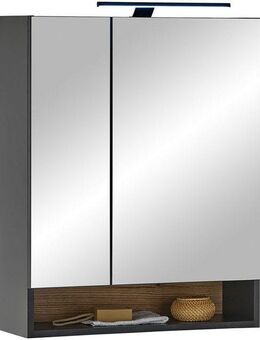 BASIC by Balculina Spiegelschrank Denver Spiegelschrank, Badezimmerschrank BxHxT 60x75x22 (1-St) Breite 60 cm, Tür L/R montierbar, Softclose