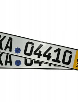 Autokennzeichen KFZ Kennzeichen für Sammler oder Showzwecke original geprägt Deutschland Überführungskennzeichen Überführung Set 5673 - Wuppertal