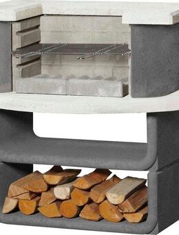 Buschbeck Holzkohlegrill Grillbar Oregon, BxTxH: 110x65x101 cm