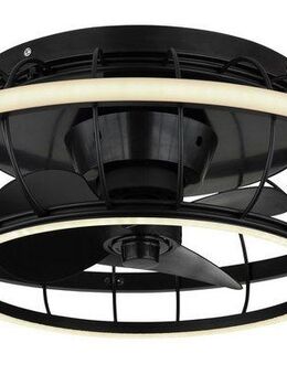 GLOBO LIGHTING Deckenleuchte LINAY, Dimmfunktion, Fernbedienung, Infrarot inkl., Memoryfunktion, Nachtlichtfunktion, Timerfunktion, Ventilatorfunktion, mehrere Helligkeitsstufen, LED fest integriert, warmweiß - kaltweiß, Deckenventilator, Deckenlampe,...