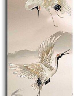 Reinders! Wandbild Kraniche in Pastel