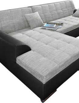DOMO collection Ecksofa Treviso viele Bezüge, auch in Cord, L-Form, B/T/H: 267/80/83 cm, wahlweise mit Bettfunktion, incl. Zierkissen, hochwertige Steppung