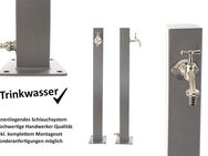 TRINKWASSER Wassersäule TSQG 950 Beton Optik Stein grau eckig - Hiddenhausen