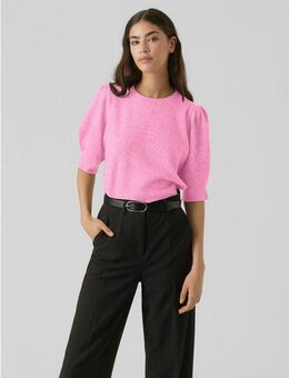 Vero Moda Strickpullover VMDOFFY 2/4 O-NECK PULLOVER GA NOOS mit leichten Puffärmeln