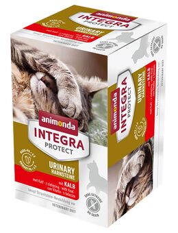 animonda Integra Protect Adult Urinary Struvitstein Schale 6 x 100 g - mit Kalb