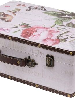 HMF Schatztruhe Vintage Koffer aus Holz Rose 44cm #VKO102-44 - Birkenfeld (Baden-Württemberg)