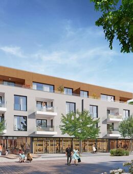 NEU - KOMFORTABEL - KLIMAFREUNDLICH: Moderne 3-Zimmerwohnung im Carré am Markt in Linkenheim-Hoch.! - Linkenheim-Hochstetten