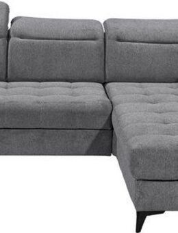 ED EXCITING DESIGN Ecksofa Rockdale L-Form mit Bettfunktion, Bettkasten, Kopfteilverstellung, Sitztiefenverstellung & USB-Port